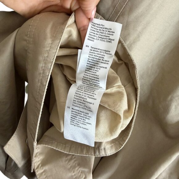 COS Oversized Boxy Crop Jacket Beige 14 Minimalist Quiet Luxury Linen‎ Capsule - Picture 5 of 6